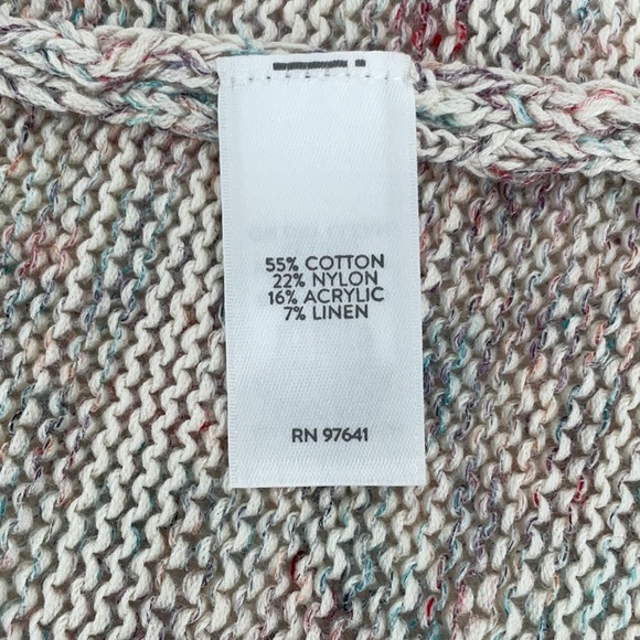 NWoT J.Jill Textured Slub Knit Sleeveless Sweater M Cotton Linen Blend Confetti - Picture 8 of 10